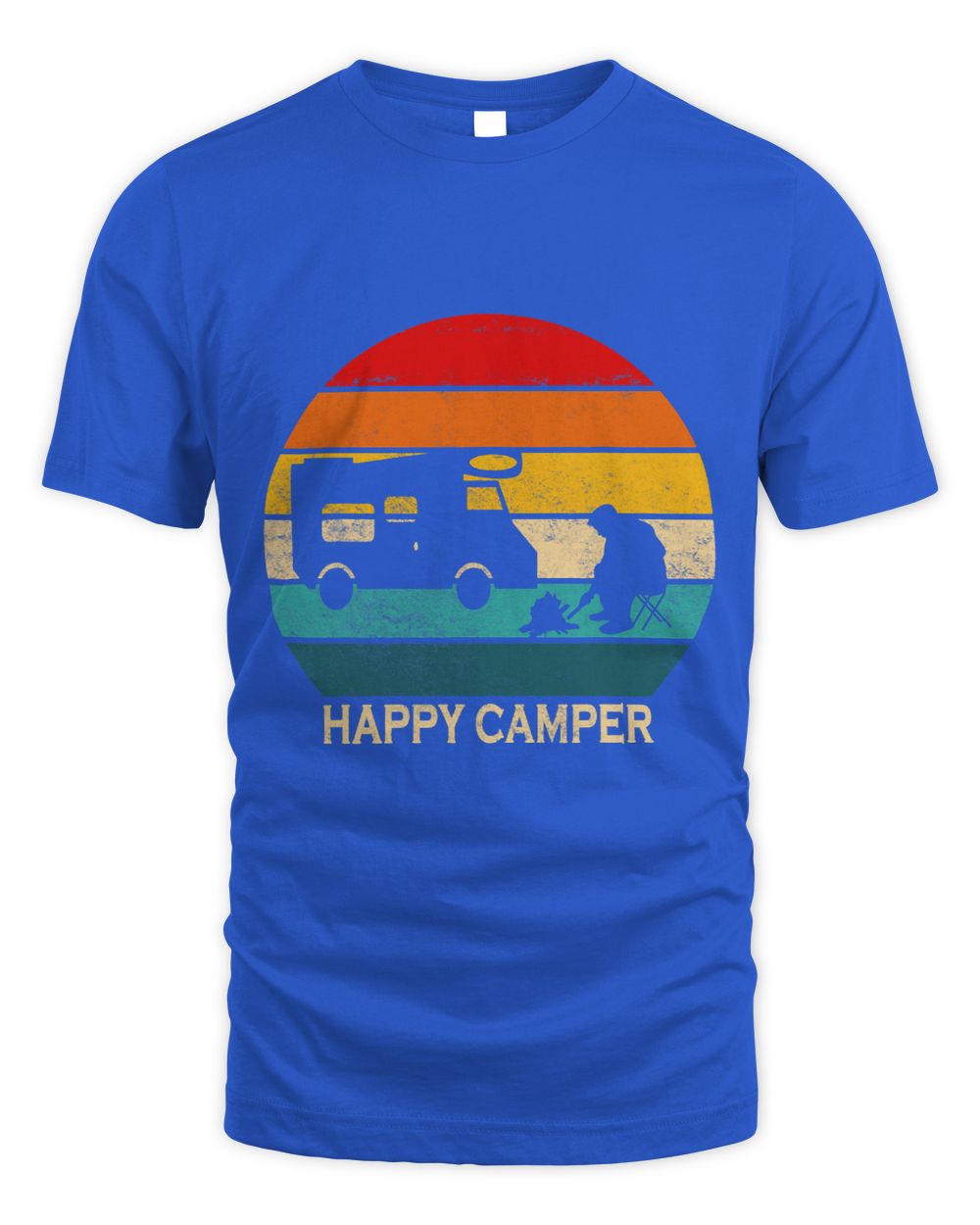 Happy Camper RV CampingRetro Sun 70s 80s