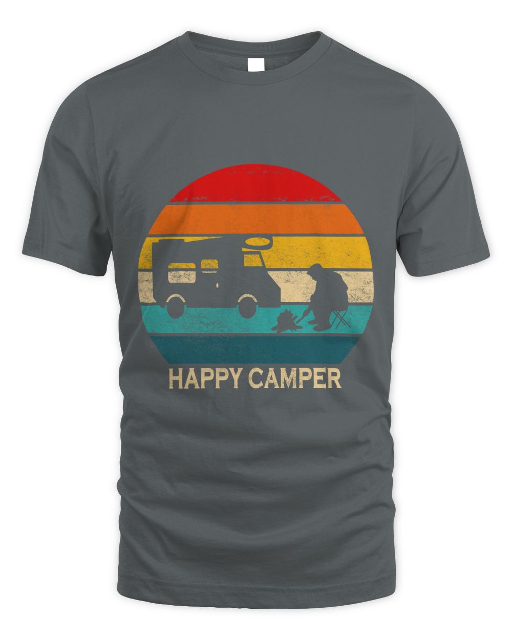 Happy Camper RV CampingRetro Sun 70s 80s