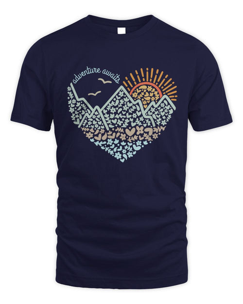 Adventure Awaits Shirt, Adventure Shirt, Camping Shirts, Mountain TShirt, Hiker TShirts, Nature Lover Shirt, Camping Gift, Vacation Shirt