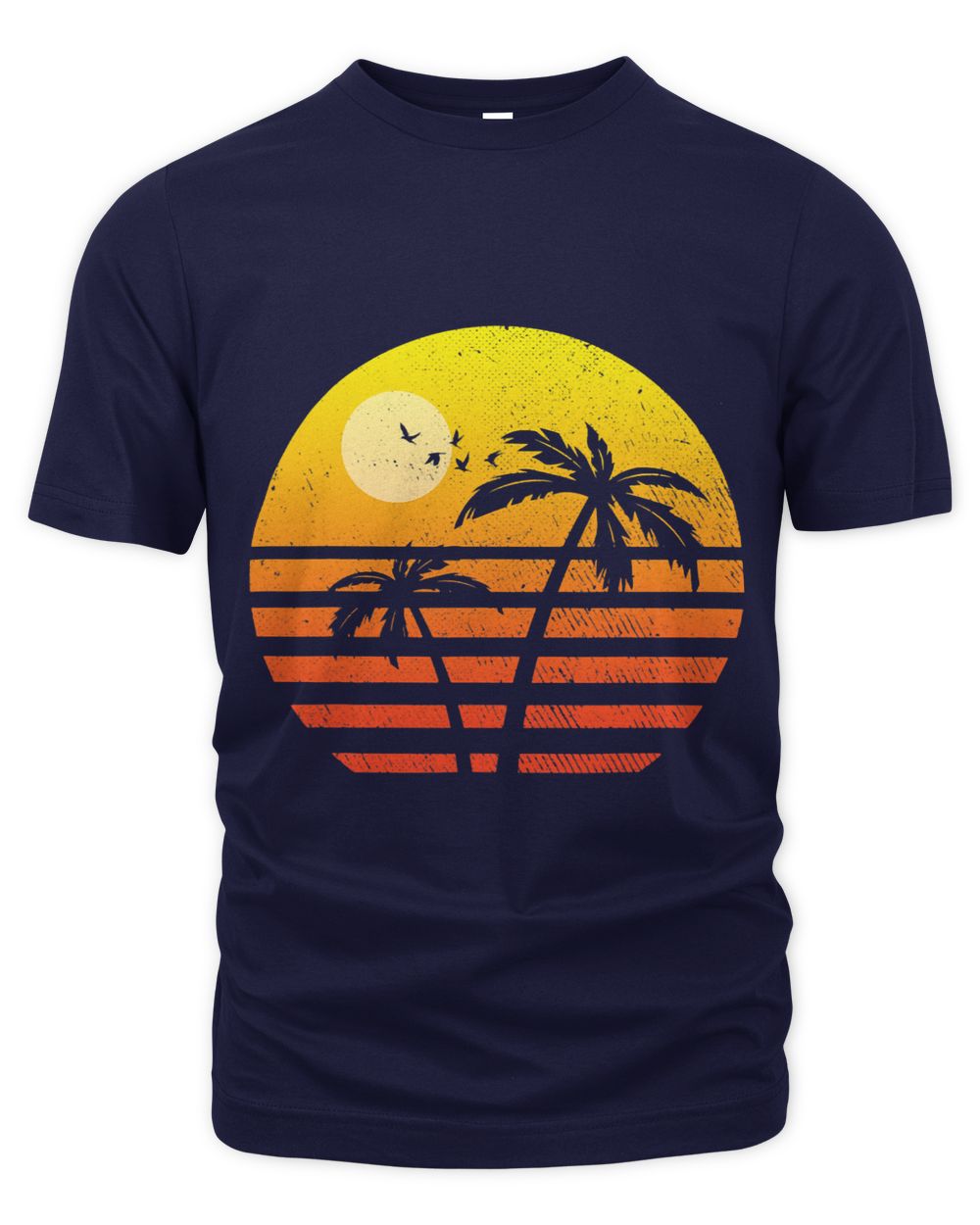 Boys Mens Sunset Palm Tree Shirt Tropical Summer
