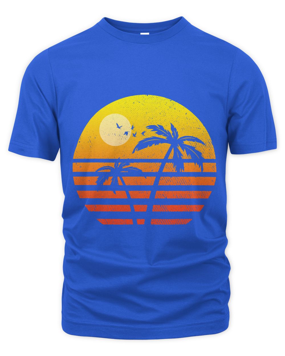 Boys Mens Sunset Palm Tree Shirt Tropical Summer